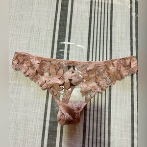 Victoria's Secret Blush Bery Sexy Lace Thong Large**3 for $30
